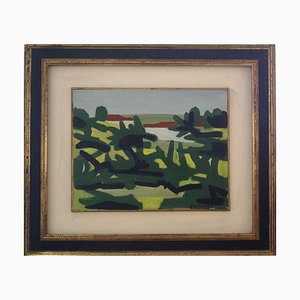 Landscape. Villa Borghese (Rome, Italy) - Oil on Canvas 1960 ca. 1960s-ZCI-759357