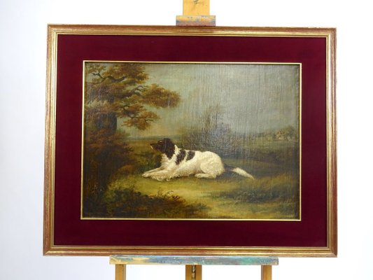 Landscape with Dog, Oil Painting on Canvas, England 19th-Century-MLN-932901