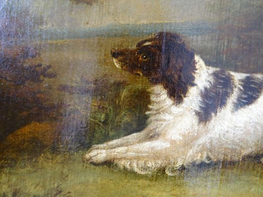 Landscape with Dog, Oil Painting on Canvas, England 19th-Century-MLN-932901