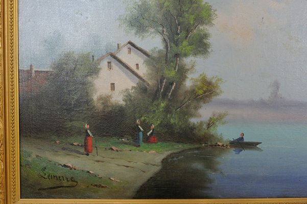 Landscapes, France, Late 1800s, Oil on Canvas, Framed, Set of 2-GAP-1275181