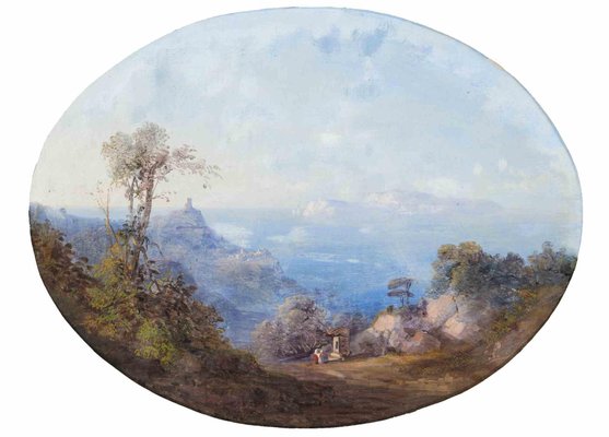 Landscapes With Views of Ancient Rome, Oil on Canvas, Mid 19th-Century, Set of 2-ZCI-1360052