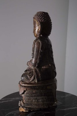 Laotian Artist, Large Buddha Sculpture, 19th-20th Century, Wood-RCE-1721600