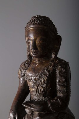 Laotian Artist, Large Buddha Sculpture, 19th-20th Century, Wood-RCE-1721600