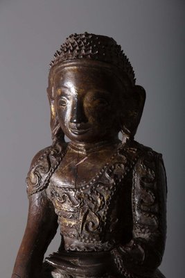 Laotian Artist, Large Buddha Sculpture, 19th-20th Century, Wood-RCE-1721600