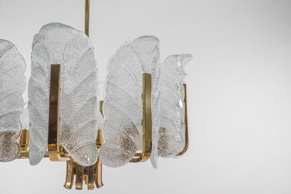 Large 10-Light Chandelier in the Style of Carl Fagerlund for Orrefors, 1960s-KQB-1436420