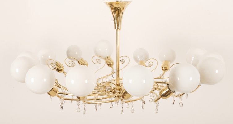 Large 14-Arm Chandelier by J.L. Lobmeyr, 1960s-AX-1704774