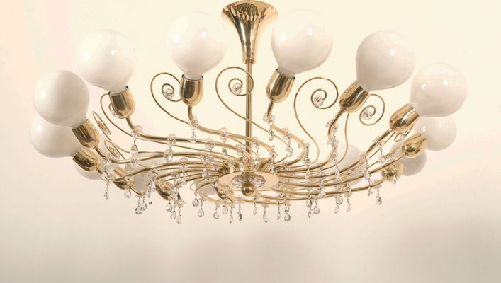 Large 14-Arm Chandelier by J.L. Lobmeyr, 1960s-AX-1704774