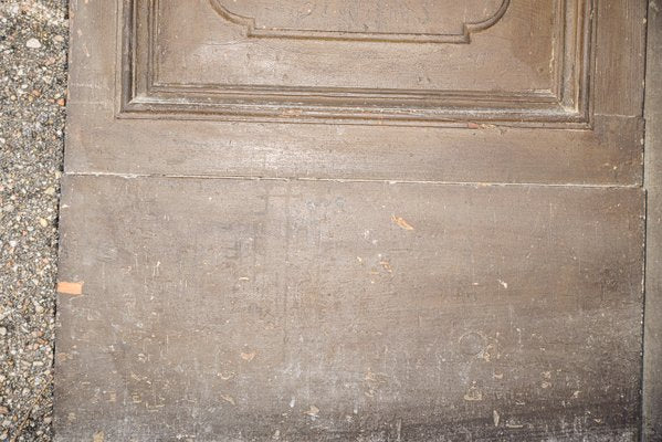 Large 17th Century Louis XIV Double Door with Signs and Traces of Lacquering Decorations, Italy-RAQ-2033394