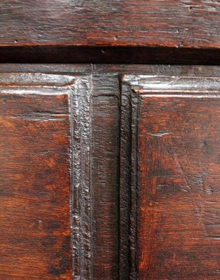 Large 17th Century Oak Bench with High Backsplash-RVK-742448