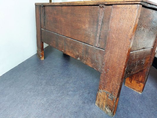 Large 17th Century Panelled Oak Coffer-NV-1324759