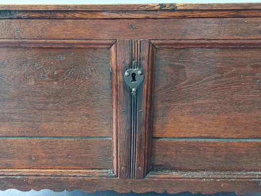 Large 17th Century Panelled Oak Coffer-NV-1324759