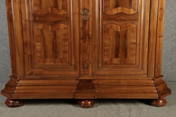 Large 18th Century Baroque Walnut Cabinet, 1760s-DXD-2033236