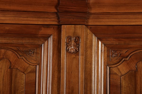 Large 18th Century Baroque Walnut Cabinet, 1760s-DXD-2033236