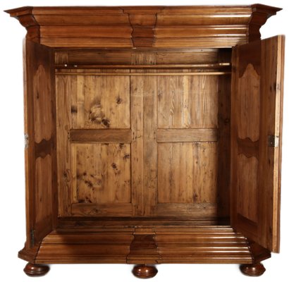 Large 18th Century Baroque Walnut Cabinet, 1760s-DXD-2033236