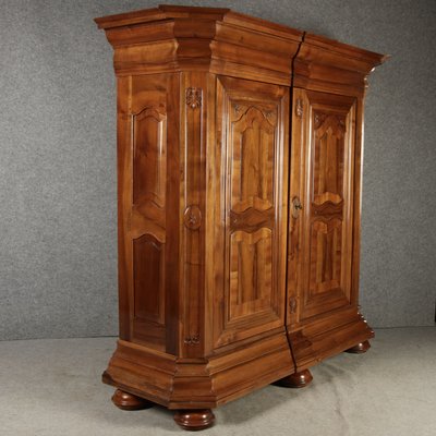 Large 18th Century Baroque Walnut Cabinet, 1760s-DXD-2033236