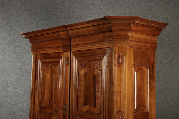 Large 18th Century Baroque Walnut Cabinet, 1760s-DXD-2033236