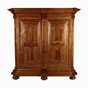 Large 18th Century Baroque Walnut Cabinet, 1760s-DXD-2033236