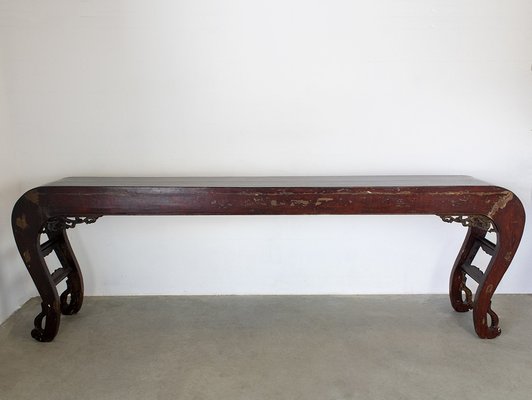 Large 18th Century Chinese Console Table-ID-1314998