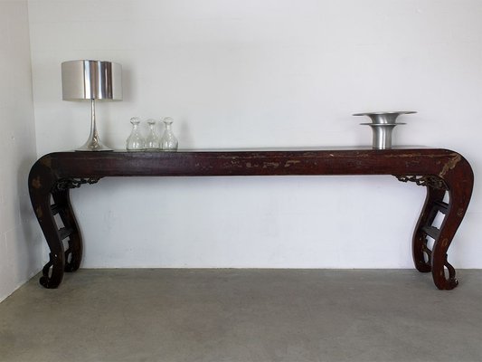 Large 18th Century Chinese Console Table-ID-1314998