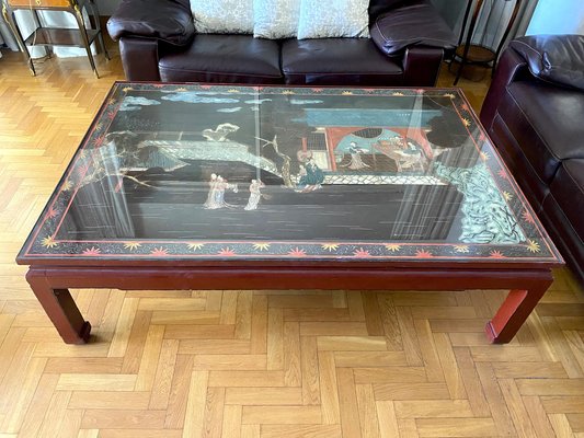 Large 18th Century Coromandel Screen Chinese Coffee Table-MBH-1821571