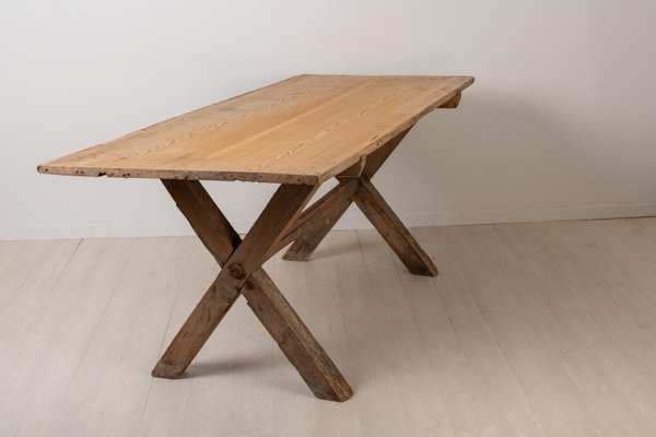 Large 18th Century Swedish Pine Table-MJF-931295