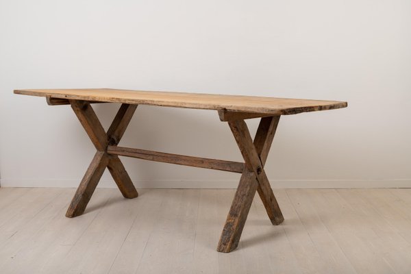 Large 18th Century Swedish Pine Table-MJF-931295