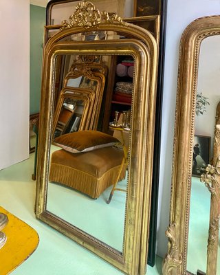 Large 19th Century French Louis Philippe Mirror-YK-1757363