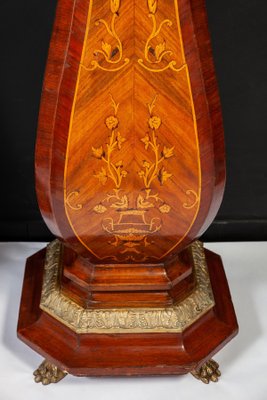 Large 19th Century French Marquetry Inlaid Pedestals, Set of 2-MBH-1031734