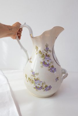 Large 19th Century French Porcelain Ewer, Paris-JWI-2043295