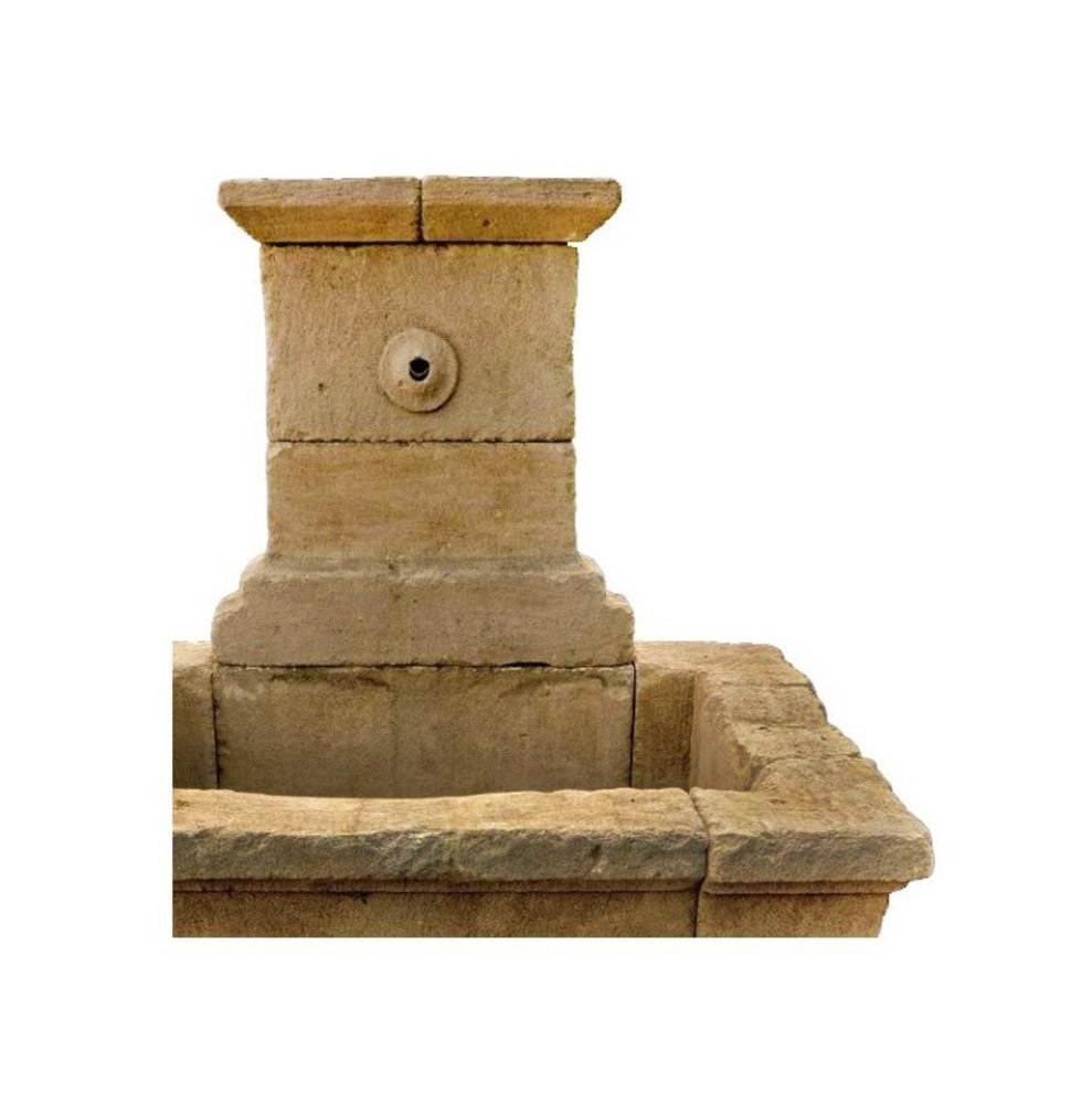 Large 19th Century Italian Stone Fountain with Washbasin