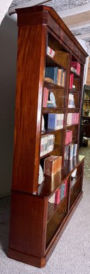 Large 19th Century Mahogany Open Bookcase-HPU-1398364