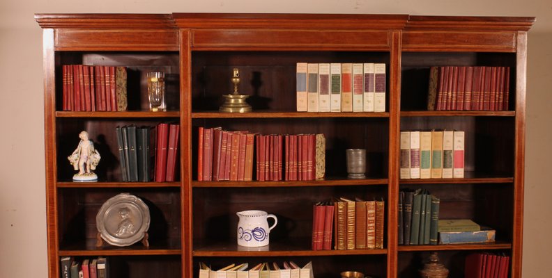 Large 19th Century Mahogany Open Shelves-HPU-1415037