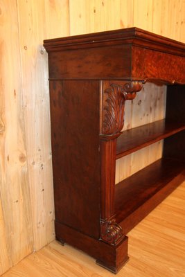 Large 19th Century Mahogany Veneer Console Table-KMQ-1449658