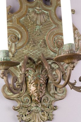 Large 19th Century Neoclassical Style Bronze Wall Light-KEG-700707