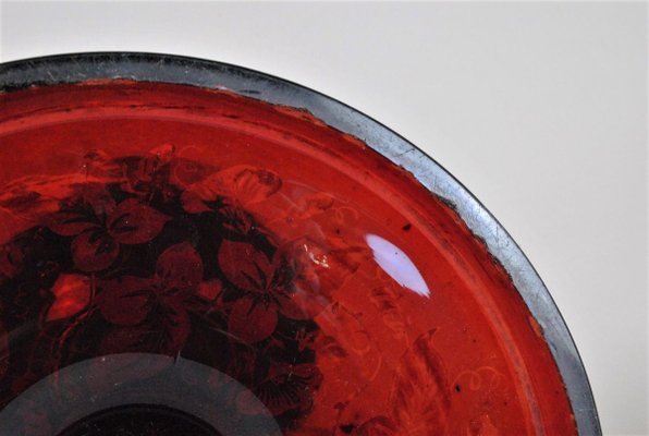 Large 19th Century Ruby Crystal Glass-SYQ-909178