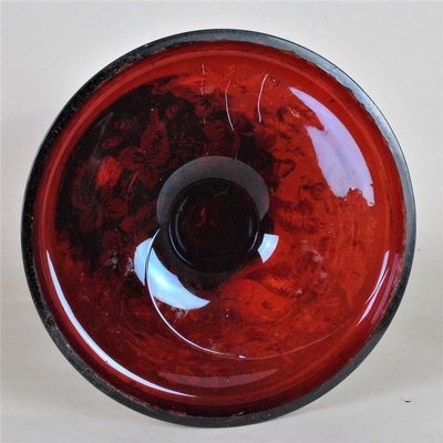 Large 19th Century Ruby Crystal Glass-SYQ-909178