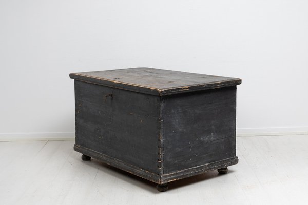 Large 19th Century Swedish Painted Hope Chest-MJF-1375286