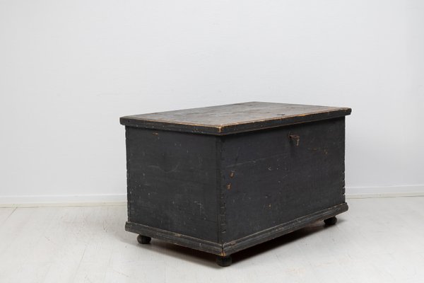 Large 19th Century Swedish Painted Hope Chest-MJF-1375286