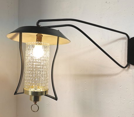 Large 2-Arm Lantern Sconce, 1960s-PHZ-655188