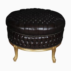 Large 20th Century Chesterfield Style Stool-FLW-1401786