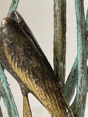 Large 20th Century Heron Floor Lamp in Bronze-UQL-1442034