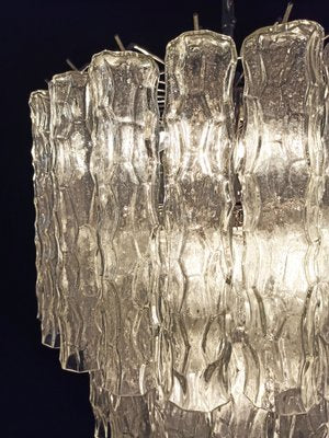 Large 3-Tier Murano Glass Tubular Chandelier, 1980s-FHZ-669121