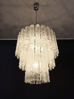 Large 3-Tier Murano Glass Tubular Chandelier, 1980s-FHZ-669121