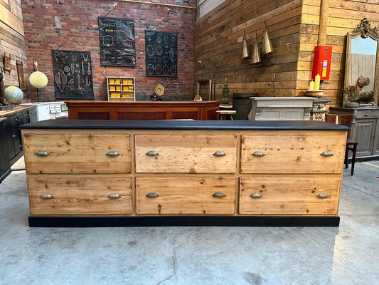 Large 6-Drawer Cabinet, 1940s-WSZ-1750660