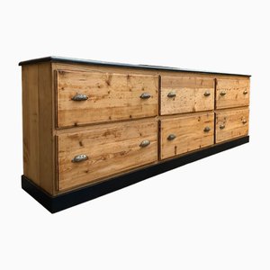 Large 6-Drawer Cabinet, 1940s-WSZ-1750660