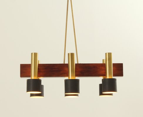 Large 6-Light Chandelier, 1950s-UB-1785148