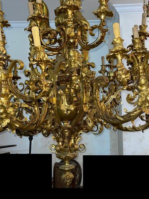 Large 60-Light Gilt Chandelier, Paris-FLW-1401976