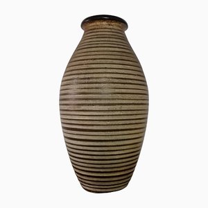 Large 742/60 Floor Vase in Brown & Beige Patterned Ceramic from Dümler & Breiden, 1970s-HOI-1134135