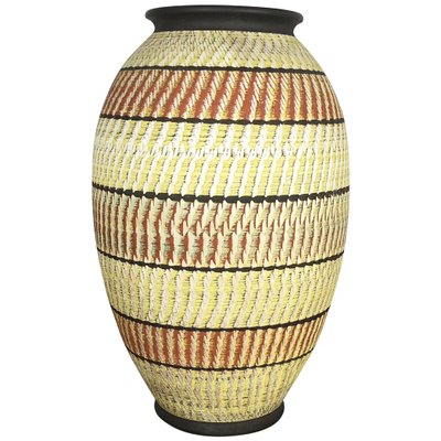 Large Abstract Ceramic Pottery Floor Vase from Zöller and Born, Germany, 1950s-QZ-1114595