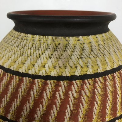 Large Abstract Ceramic Pottery Floor Vase from Zöller and Born, Germany, 1950s-QZ-1114595